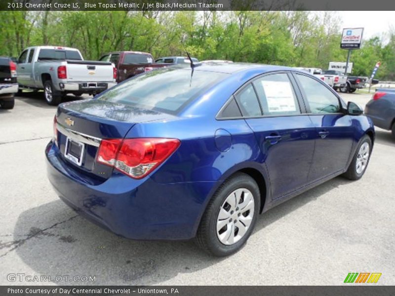 Blue Topaz Metallic / Jet Black/Medium Titanium 2013 Chevrolet Cruze LS