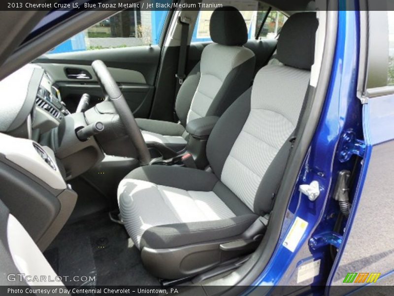 Blue Topaz Metallic / Jet Black/Medium Titanium 2013 Chevrolet Cruze LS