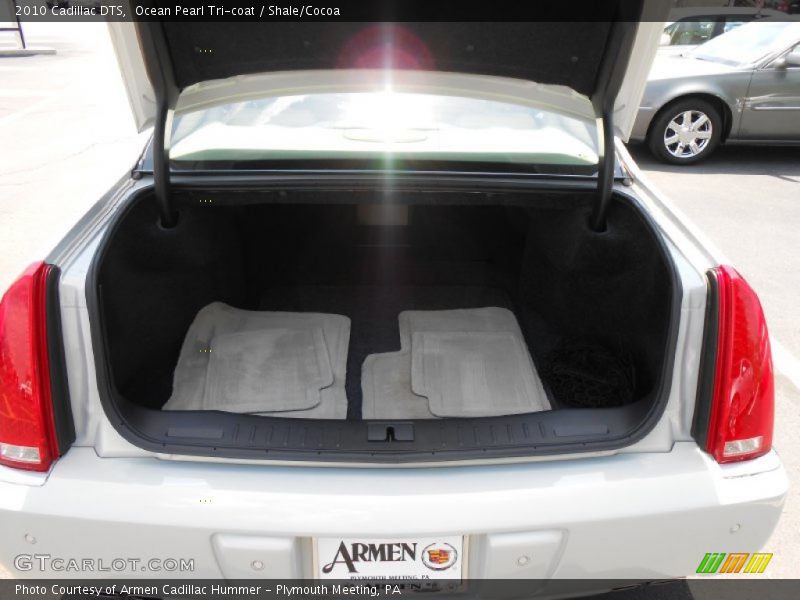 Ocean Pearl Tri-coat / Shale/Cocoa 2010 Cadillac DTS
