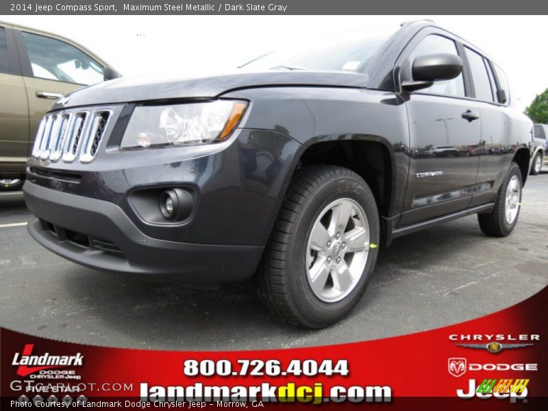 Maximum Steel Metallic / Dark Slate Gray 2014 Jeep Compass Sport