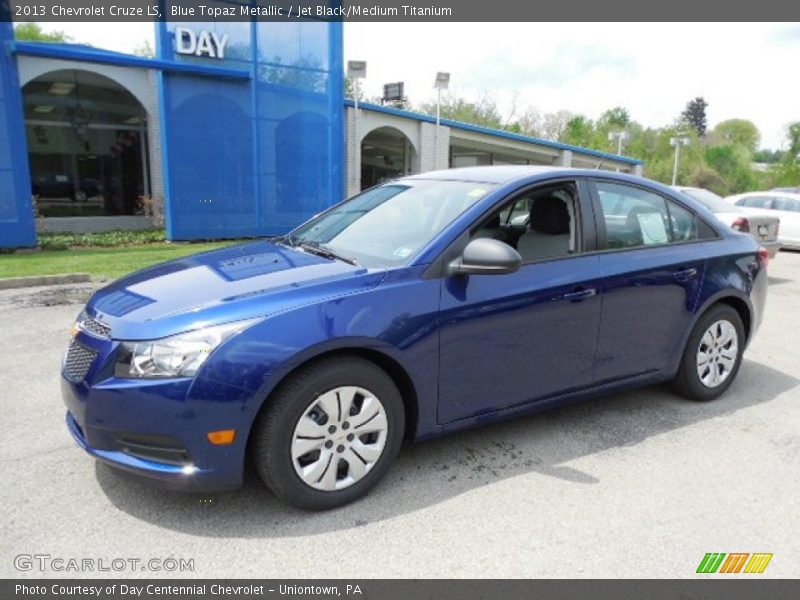 Blue Topaz Metallic / Jet Black/Medium Titanium 2013 Chevrolet Cruze LS