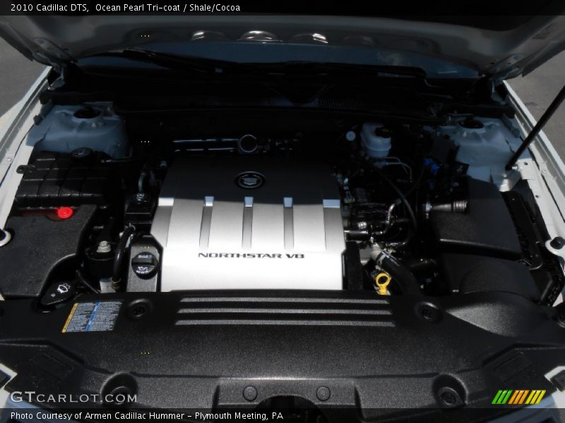 Ocean Pearl Tri-coat / Shale/Cocoa 2010 Cadillac DTS