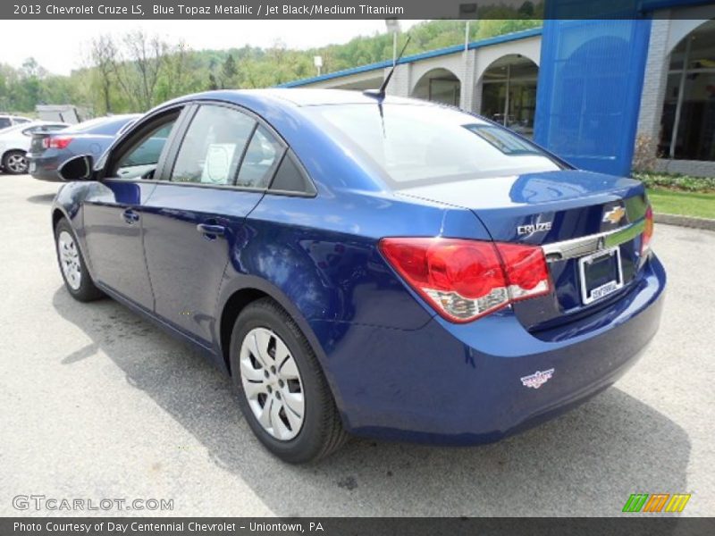 Blue Topaz Metallic / Jet Black/Medium Titanium 2013 Chevrolet Cruze LS