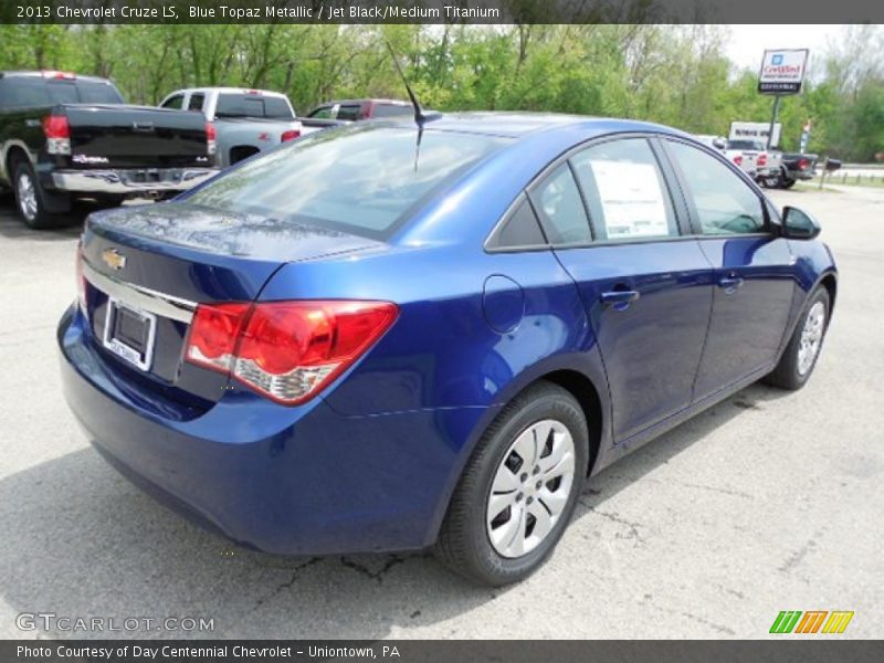 Blue Topaz Metallic / Jet Black/Medium Titanium 2013 Chevrolet Cruze LS
