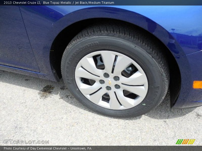 Blue Topaz Metallic / Jet Black/Medium Titanium 2013 Chevrolet Cruze LS