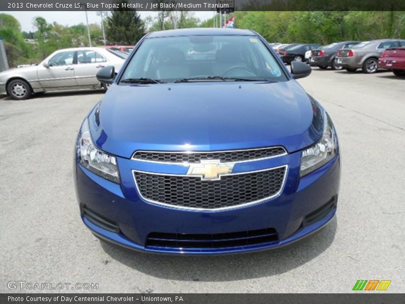 Blue Topaz Metallic / Jet Black/Medium Titanium 2013 Chevrolet Cruze LS