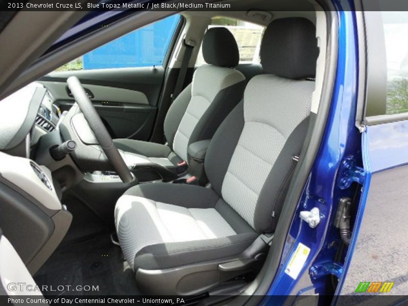 Blue Topaz Metallic / Jet Black/Medium Titanium 2013 Chevrolet Cruze LS