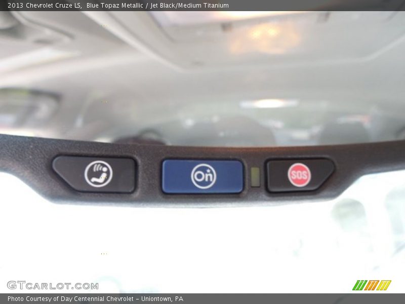 Blue Topaz Metallic / Jet Black/Medium Titanium 2013 Chevrolet Cruze LS