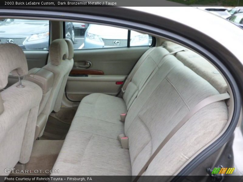 Rear Seat of 2003 LeSabre Custom