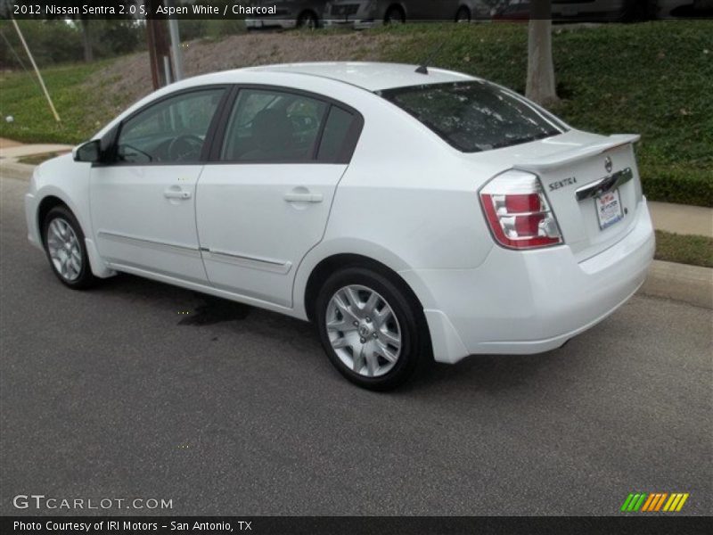 Aspen White / Charcoal 2012 Nissan Sentra 2.0 S