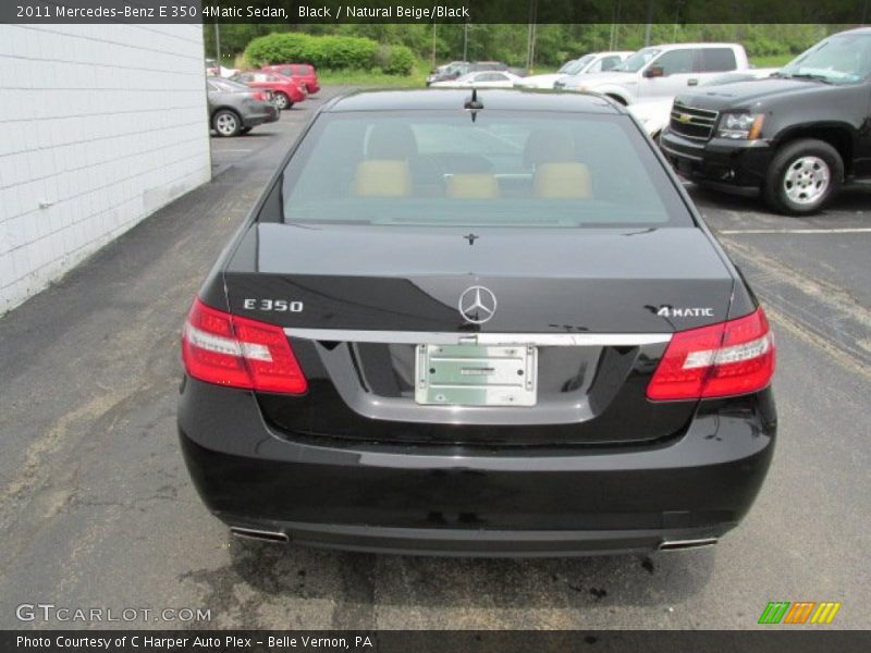 Black / Natural Beige/Black 2011 Mercedes-Benz E 350 4Matic Sedan
