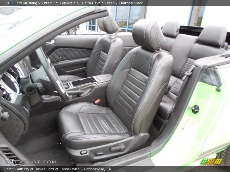 Front Seat of 2013 Mustang V6 Premium Convertible