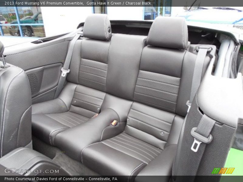 Rear Seat of 2013 Mustang V6 Premium Convertible