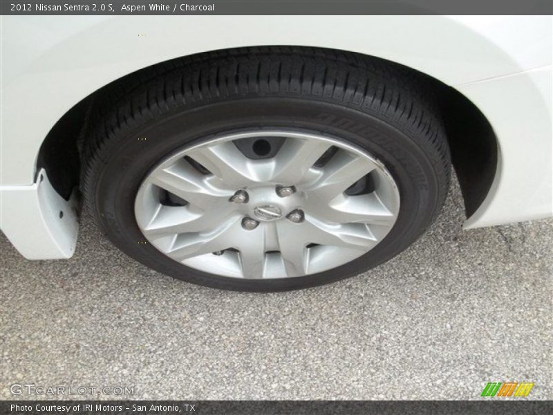 Aspen White / Charcoal 2012 Nissan Sentra 2.0 S