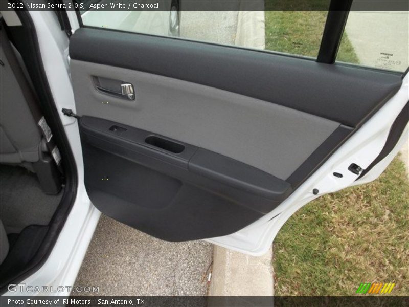 Aspen White / Charcoal 2012 Nissan Sentra 2.0 S