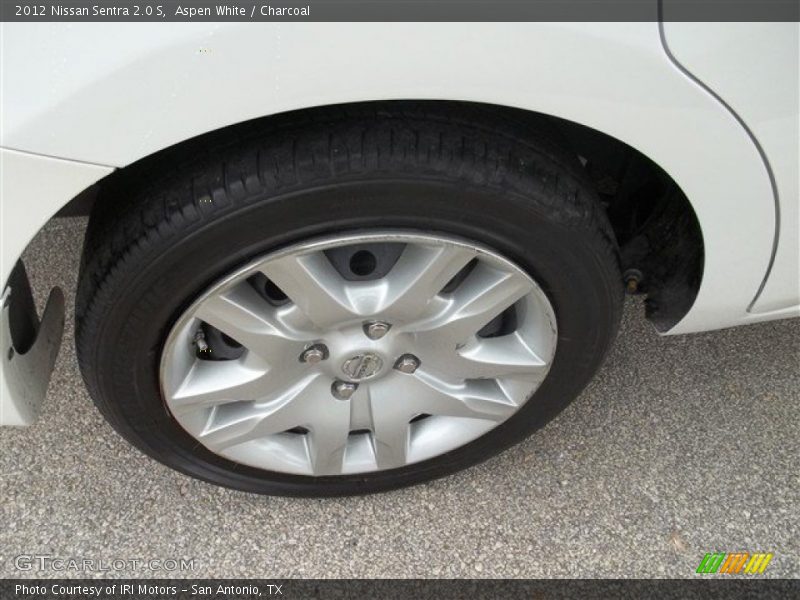 Aspen White / Charcoal 2012 Nissan Sentra 2.0 S