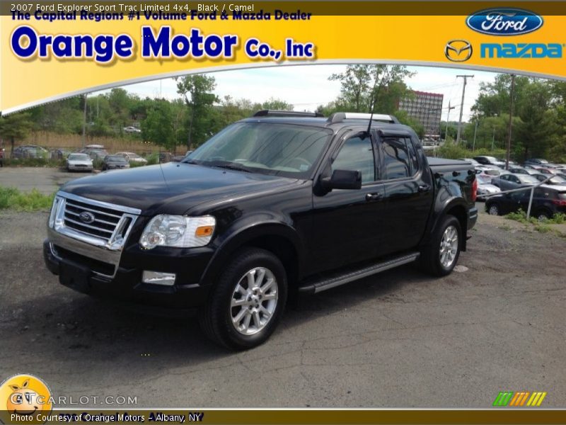 Black / Camel 2007 Ford Explorer Sport Trac Limited 4x4