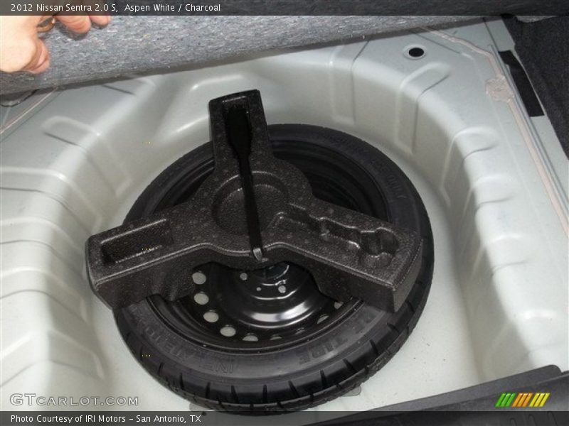 Aspen White / Charcoal 2012 Nissan Sentra 2.0 S