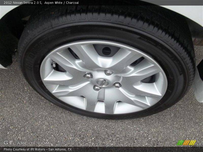 Aspen White / Charcoal 2012 Nissan Sentra 2.0 S