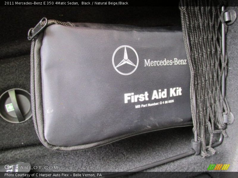 Black / Natural Beige/Black 2011 Mercedes-Benz E 350 4Matic Sedan
