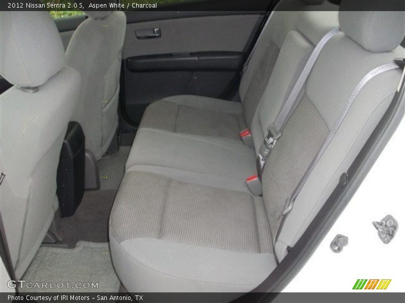 Aspen White / Charcoal 2012 Nissan Sentra 2.0 S