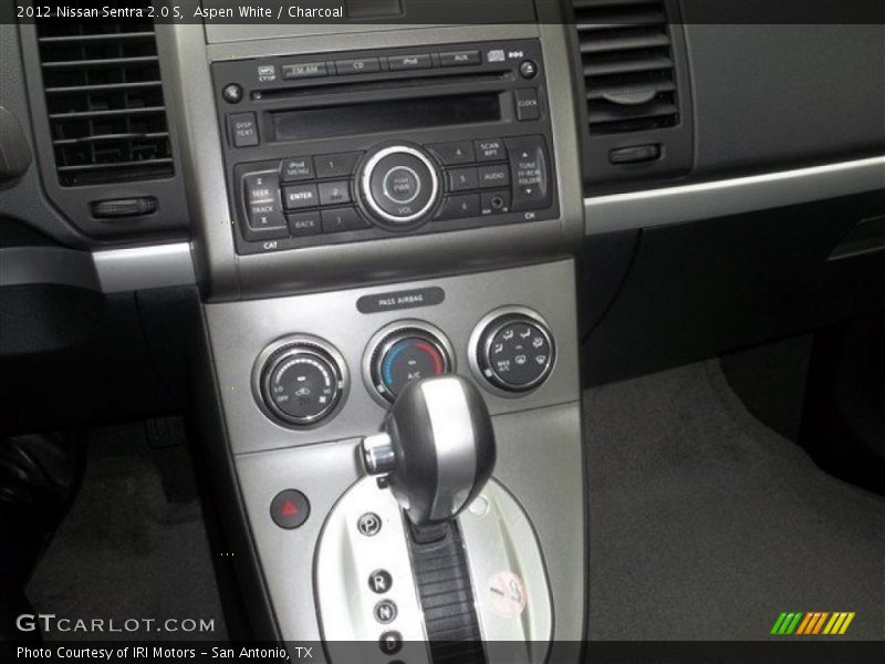 Aspen White / Charcoal 2012 Nissan Sentra 2.0 S