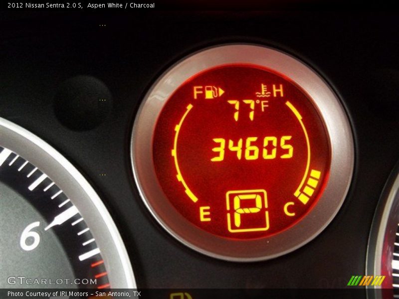 Aspen White / Charcoal 2012 Nissan Sentra 2.0 S