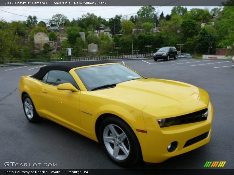 Rally Yellow / Black 2012 Chevrolet Camaro LT Convertible