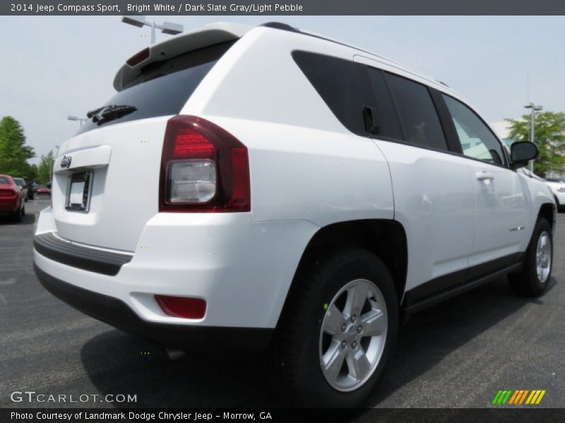 Bright White / Dark Slate Gray/Light Pebble 2014 Jeep Compass Sport