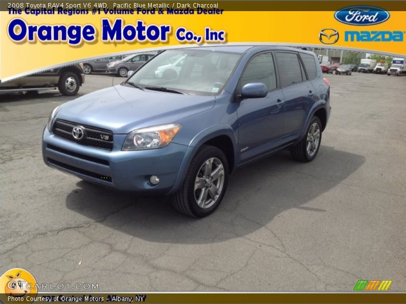 Pacific Blue Metallic / Dark Charcoal 2008 Toyota RAV4 Sport V6 4WD