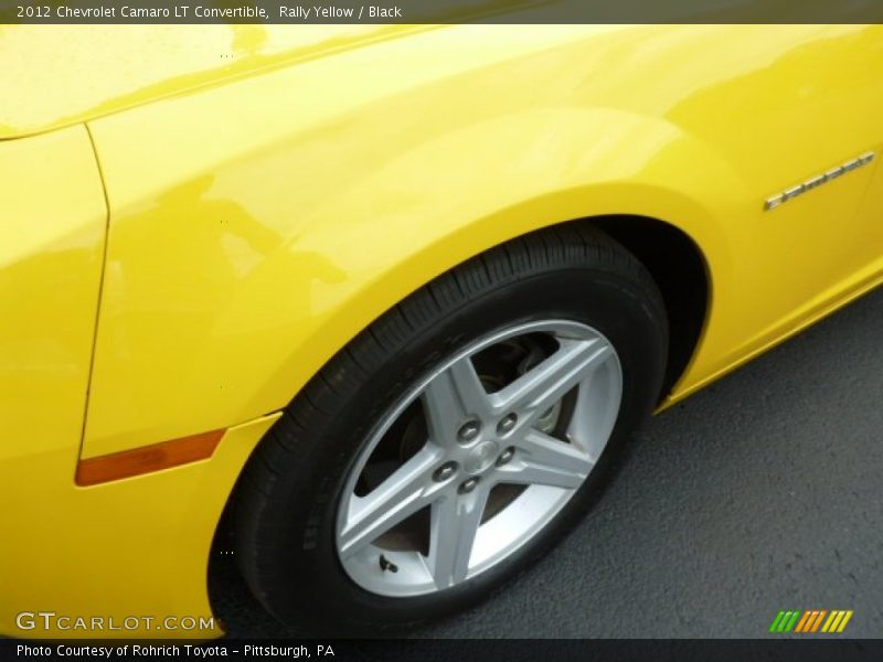 Rally Yellow / Black 2012 Chevrolet Camaro LT Convertible