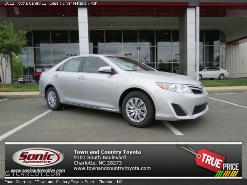Classic Silver Metallic / Ash 2013 Toyota Camry LE