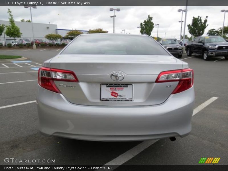Classic Silver Metallic / Ash 2013 Toyota Camry LE