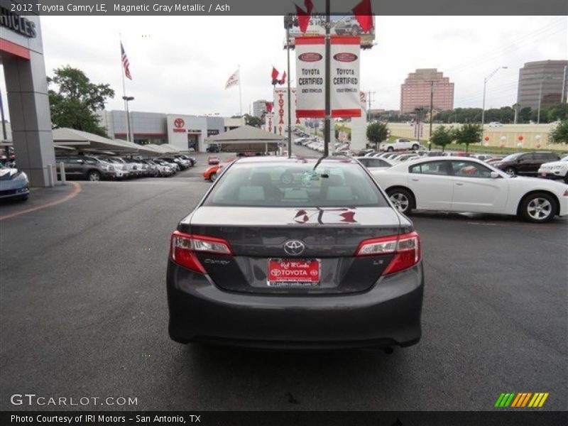 Magnetic Gray Metallic / Ash 2012 Toyota Camry LE