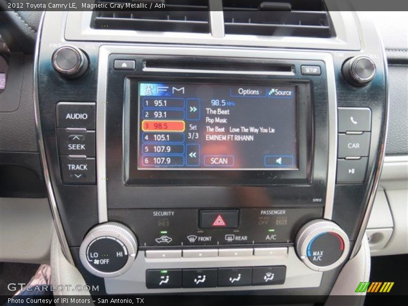 Magnetic Gray Metallic / Ash 2012 Toyota Camry LE