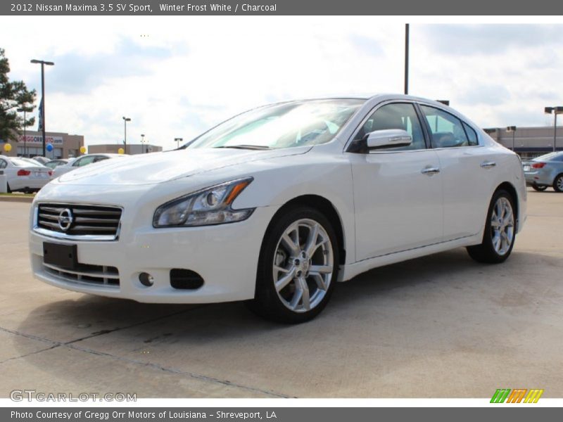 Winter Frost White / Charcoal 2012 Nissan Maxima 3.5 SV Sport