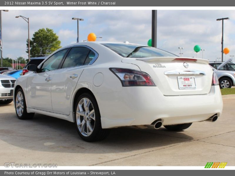 Winter Frost White / Charcoal 2012 Nissan Maxima 3.5 SV Sport
