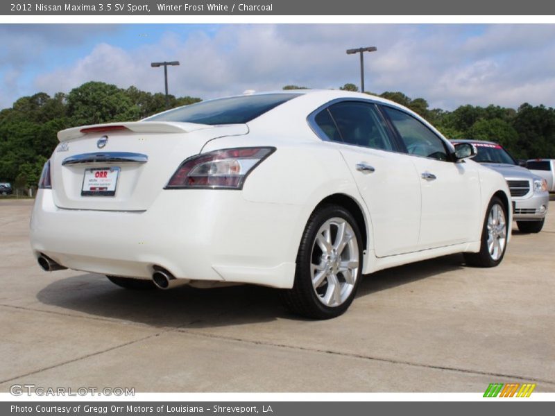 Winter Frost White / Charcoal 2012 Nissan Maxima 3.5 SV Sport