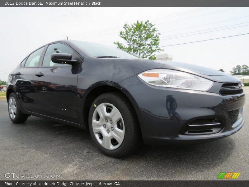Maximum Steel Metallic / Black 2013 Dodge Dart SE