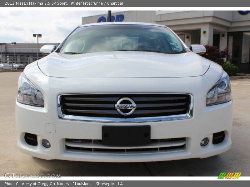 Winter Frost White / Charcoal 2012 Nissan Maxima 3.5 SV Sport