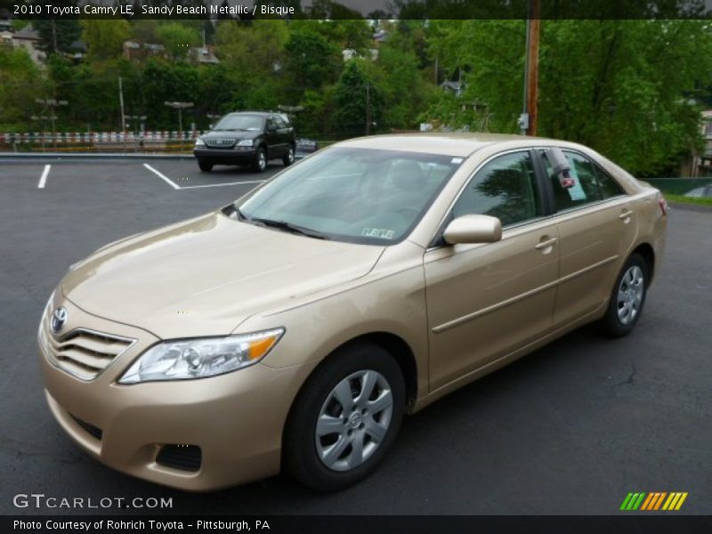 Sandy Beach Metallic / Bisque 2010 Toyota Camry LE