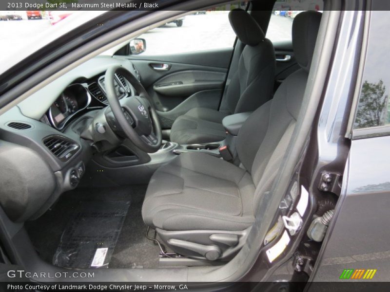 Maximum Steel Metallic / Black 2013 Dodge Dart SE