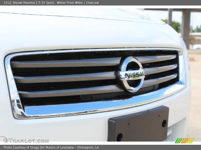 Winter Frost White / Charcoal 2012 Nissan Maxima 3.5 SV Sport
