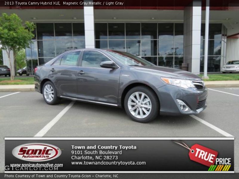 Magnetic Gray Metallic / Light Gray 2013 Toyota Camry Hybrid XLE