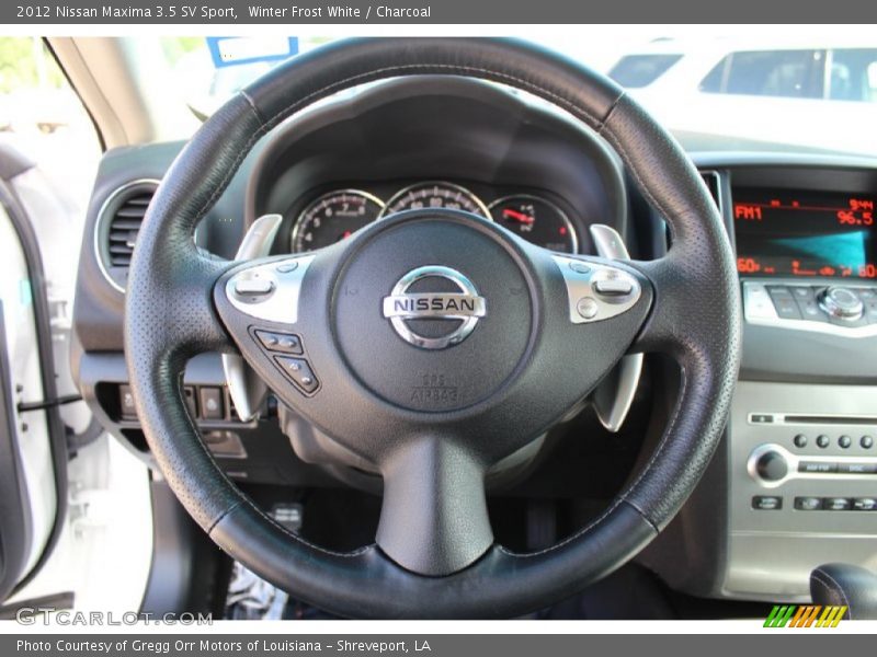Winter Frost White / Charcoal 2012 Nissan Maxima 3.5 SV Sport