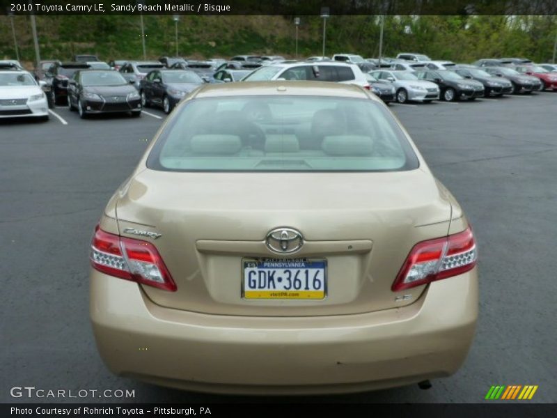 Sandy Beach Metallic / Bisque 2010 Toyota Camry LE
