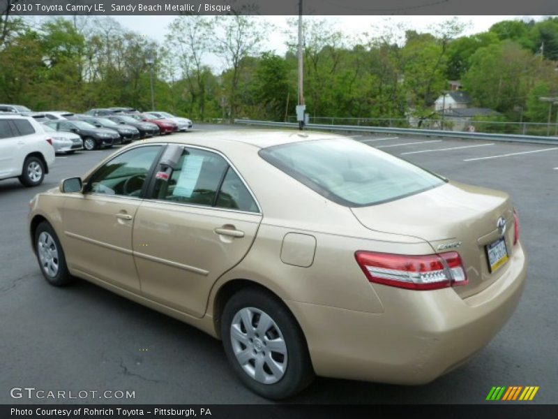 Sandy Beach Metallic / Bisque 2010 Toyota Camry LE