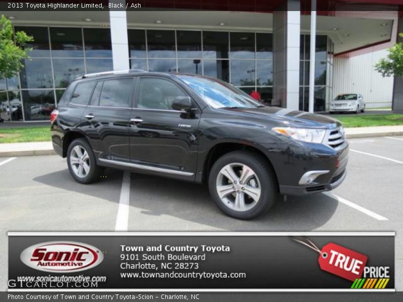 Black / Ash 2013 Toyota Highlander Limited