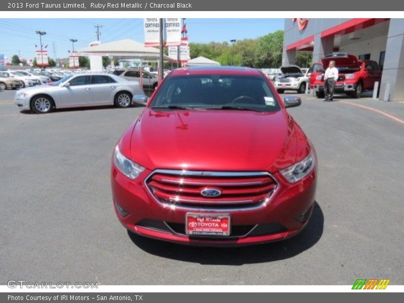 Ruby Red Metallic / Charcoal Black 2013 Ford Taurus Limited