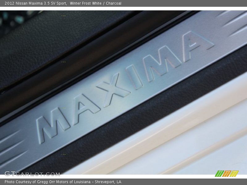 Winter Frost White / Charcoal 2012 Nissan Maxima 3.5 SV Sport